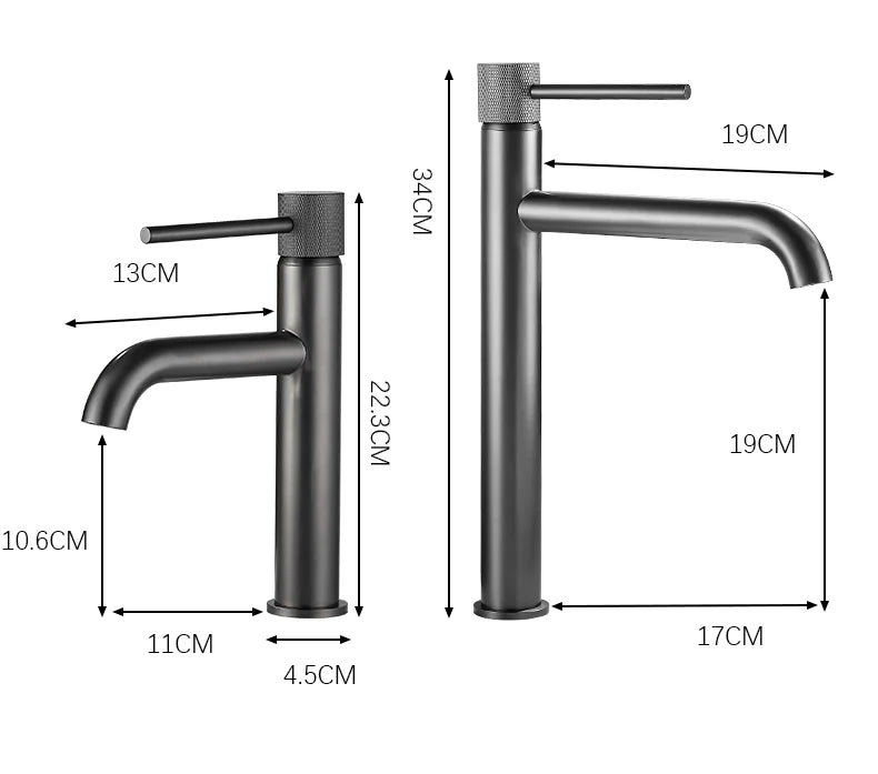 Basin Faucet Bathroom Sink Mixer Hot and Cold Brush Gold Faucet Brass Matte Black Decked Single Lever Water Tap