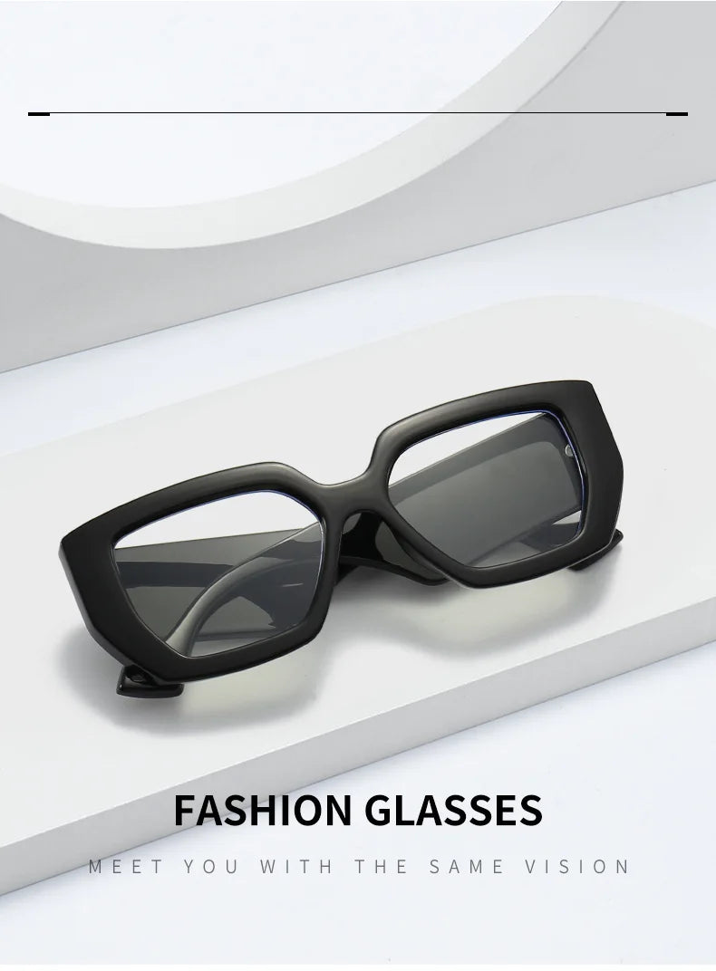 Square Reading Glasses For Women Optical Lens Prescription Men's Eyeglasses Big Thick Frames Presbyopic Eyewear Trendy
