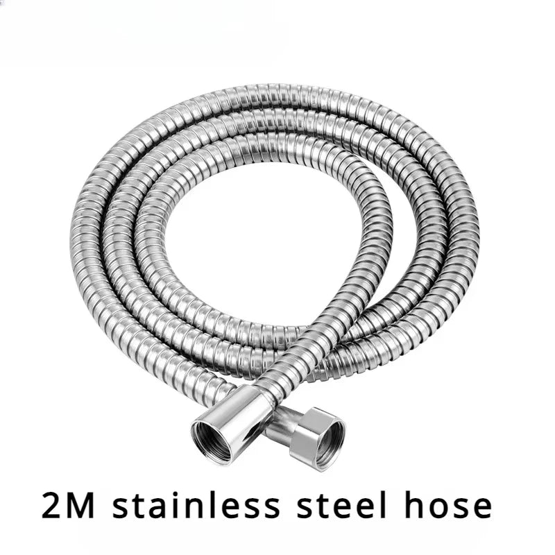 2m/1.5m Shower Head, Extended Stainless Steel Hose, Flexible and Durable anti Winding Pipe, Bathroom Accessories, Pipeline Tools