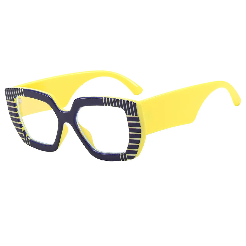Square Reading Glasses For Women Optical Lens Prescription Men's Eyeglasses Big Thick Frames Presbyopic Eyewear Trendy