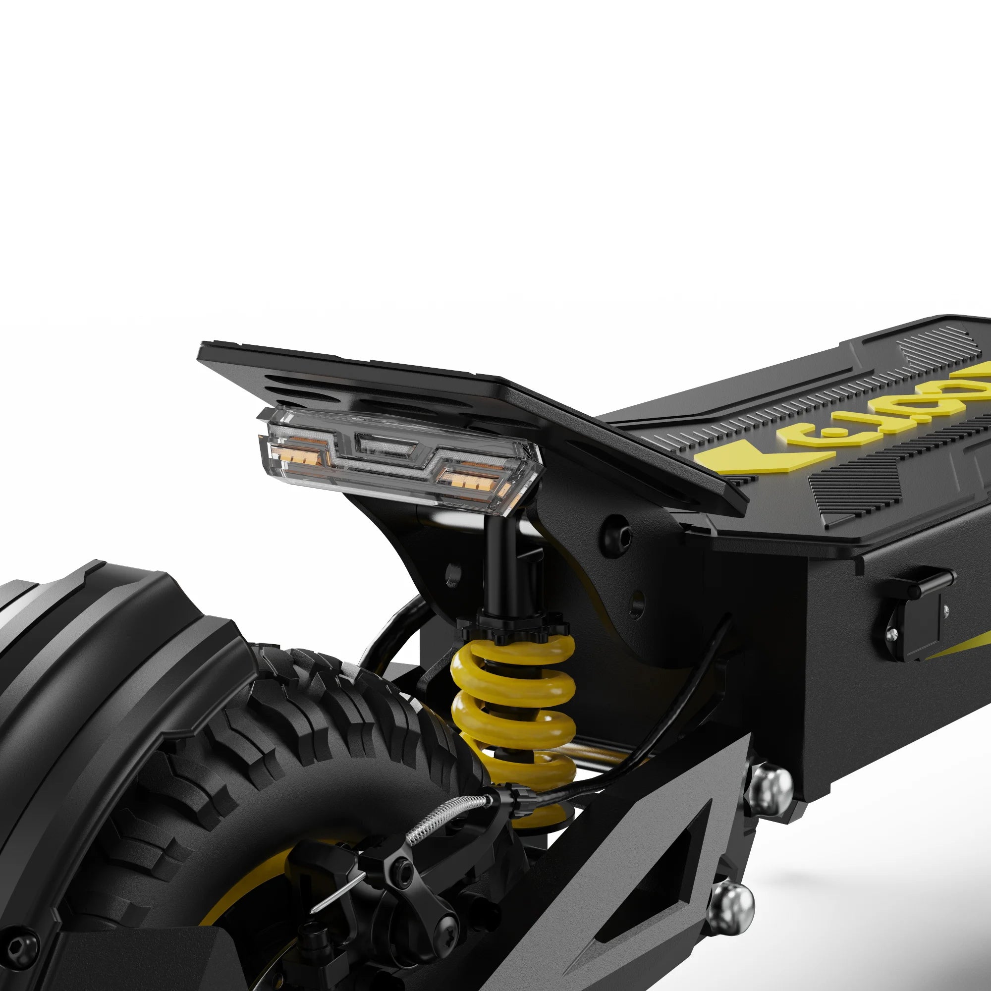 OOTD T10 Adult Foldable Electric Scooter(Yellow), Max 900W Motor & 18Ah Battery, 45-60km Range, 11 Inch All-Terrain