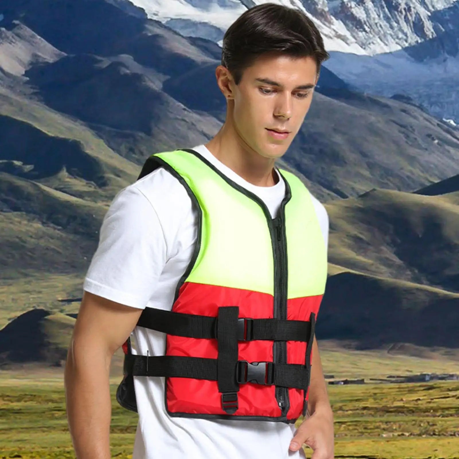 Swim Vests Quick-Dry Buoyancy Aid With Zipper Swim Trainer Vest For Boating Fishing Surfing Kayak Rowing Water Sports River Lake