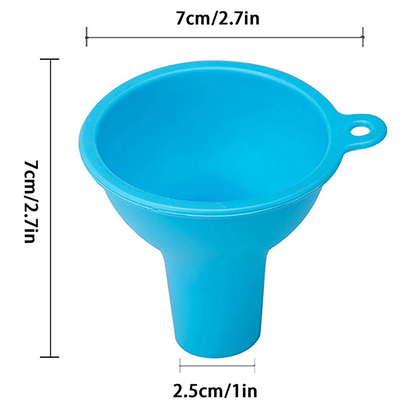 Silicone Wide-mouth Funnel Milk Powder Bean Funnel Large-caliber Multi-function Wine Leak Oil Leak Kitchen Gadgets Accessories