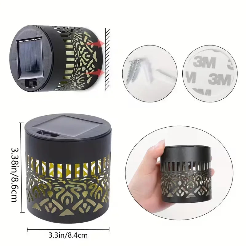 Solar Mandala Sunflower Projector Wall Light Outdoor Garden Decoration Landscape Light for Patio Garden Estate Porch Courtyard
