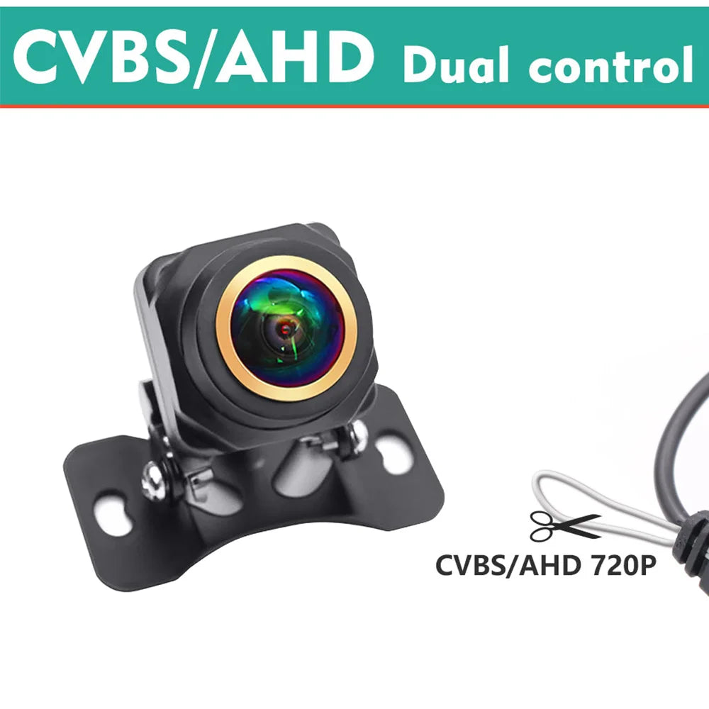 AHD 1080P New 4 line 4K Dynamic Track Reversing Camera 180 Deg Fisheye Blue Lens Full HD Night Vision Vehicle Reversing Camera