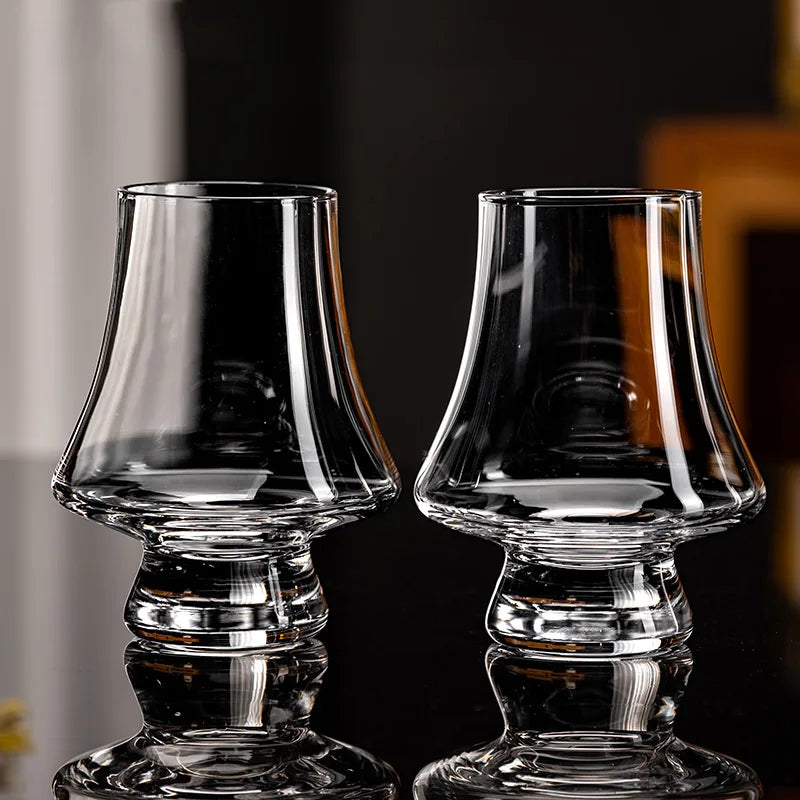 2/4pcs Tasting Glasses Set Of 250ml Lead-free Crystal Glass Whiskey Cup Smelling Wine Glasses Cocktail Glasses Bar Restaurant
