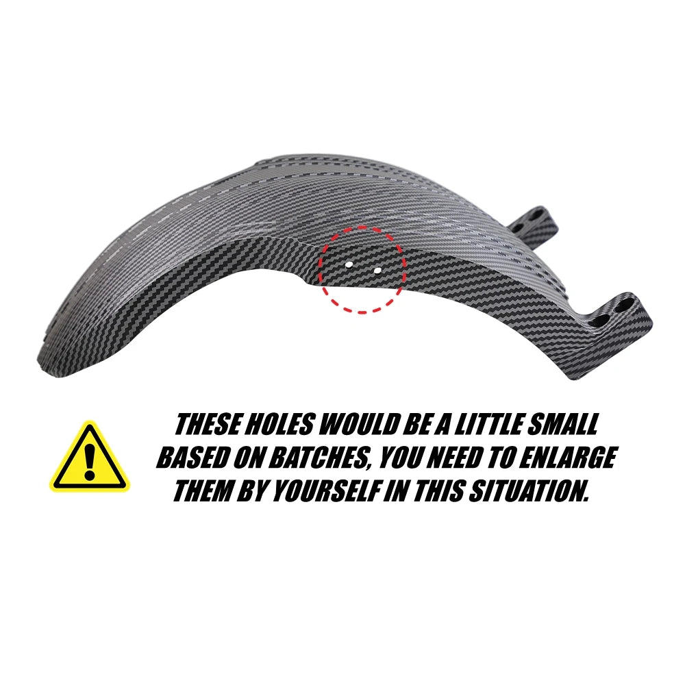 TEVERUN Carbon-Fiber-Pattern 13-Inch Fender for FIGHTER SUPREME 7260R Electric Scooter Mudguard Front And Rear Wheel Cover