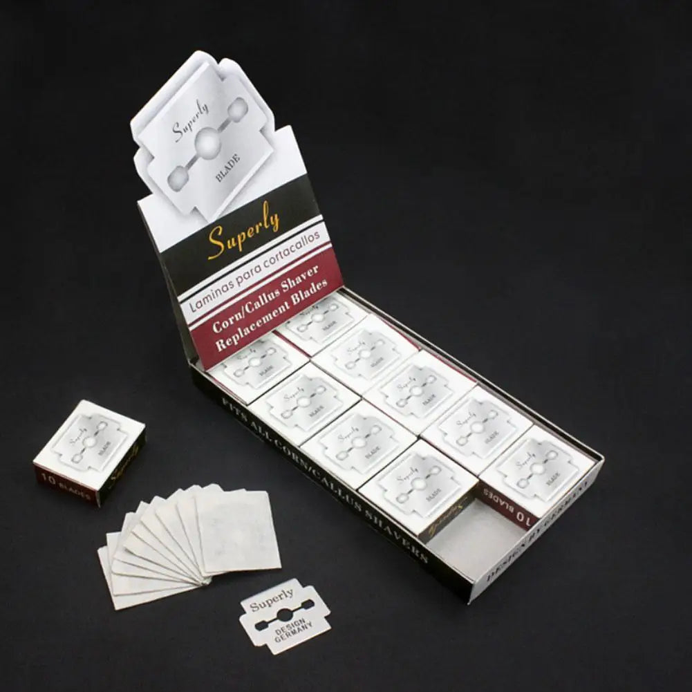 100pcs Steel Pedicure Blades Accessories Hand Foot Scraping Knife Dead Skin Scraper Skin Remover Universal Foot Care Scrubber