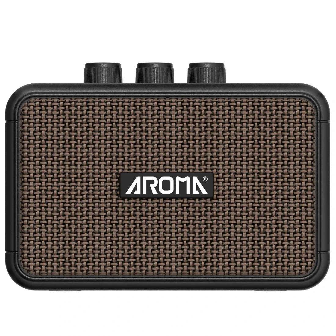 Aroma AG-04 Mini Electric Guitar Amp: Rechargeable Bluetooth Portable Amp (Clean/Overdrive, Headphone Jack)