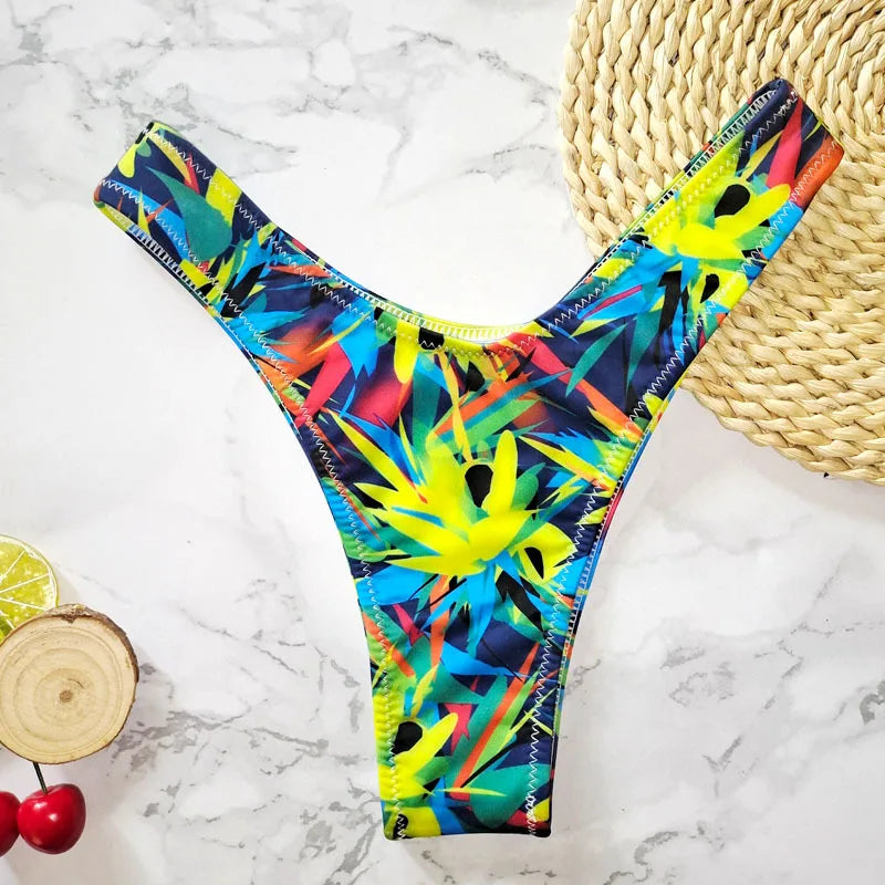 Bikini Brazilian  Beachwear Bikini Bottom Swimwear Bottom Thong Sexy Mini String Swimwear Bikini Swimsuit for Women Biquini