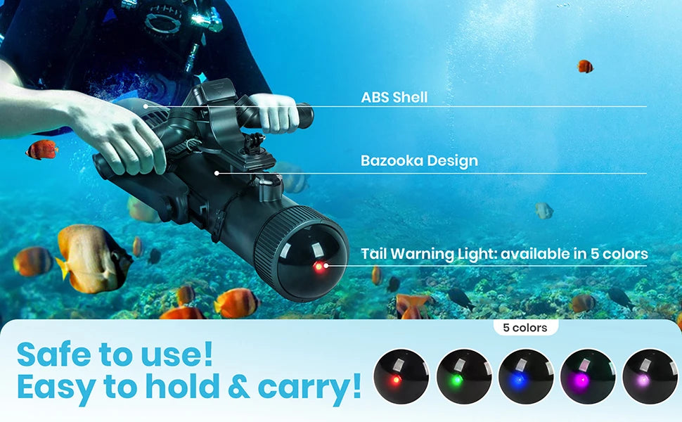 CAMOLECH Underwater Scooter 16000mAh Electric Fin Propeller SUP Motor Booster Water Scooter