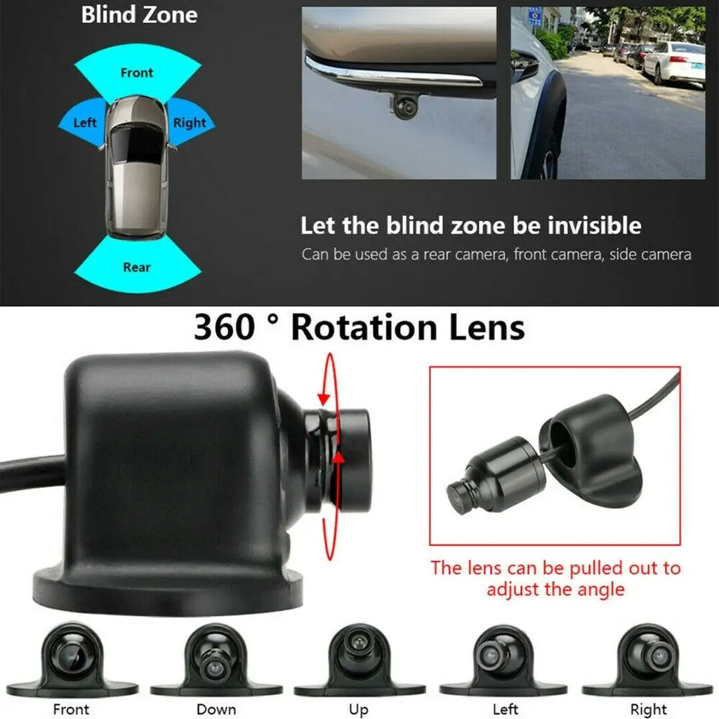 Car Camera For Vehicle Front/Side/Rear View Auto Camera 170 Degree Wide Angle Automotive Reversing Backup Cameras