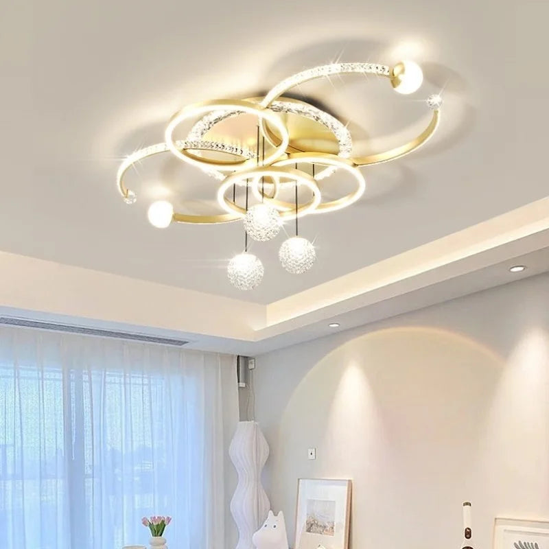 Modern Light Luxury Master Bedroom Pendant Lamp LED Creative Restaurant Lamp Villa Bedroom Interior Decoration Lighting Fixtures