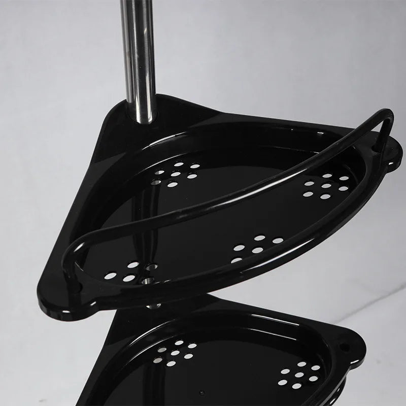Stainless Steel Bathroom Corner Storage Rack Telescopic 4 Layer Shower Organizer For Shampoo Shower Gel Punch-Free Bathroom Rack