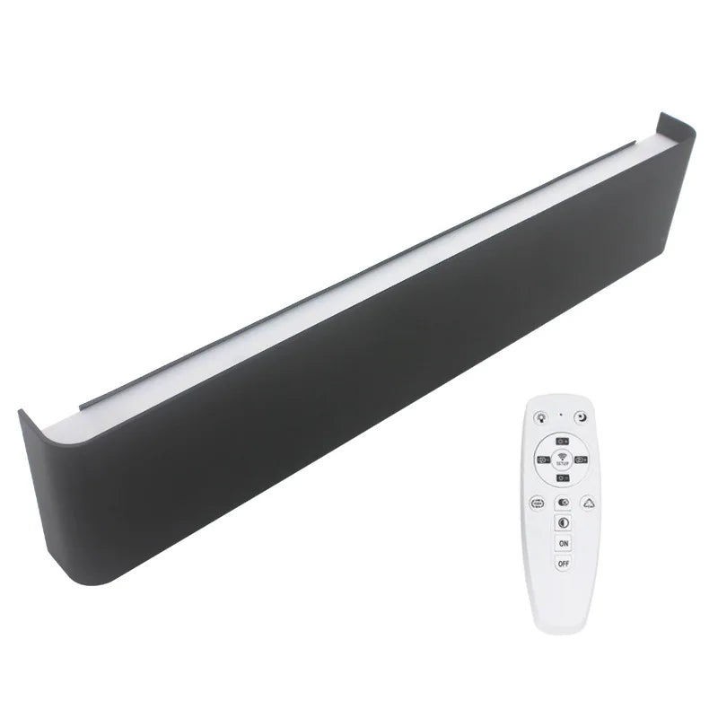 16W Remote Control Dimming Wall Lamp Aluminum Living Room Bedroom Bedside Indoor Decoration Light Home Modern LED Wall Lights