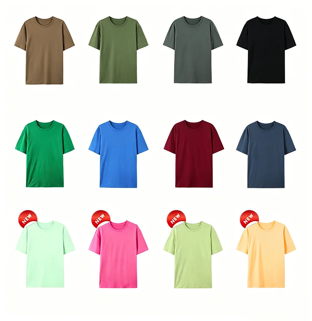 Korean Style Short Sleeve Y2K Solid T-Shirt Women Summer Trendy T Shirts Loose Multicolor Clothes Cotton All-Match Sportswear
