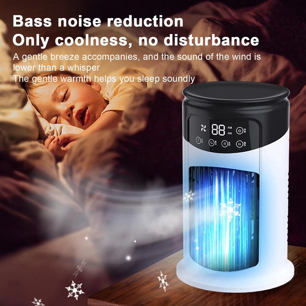 Portable Air Conditioners Evaporative Air Cooler Portable Ac 6 Speeds Adjustable Cooling Fan Quiet Humidifier for Studio Kitchen