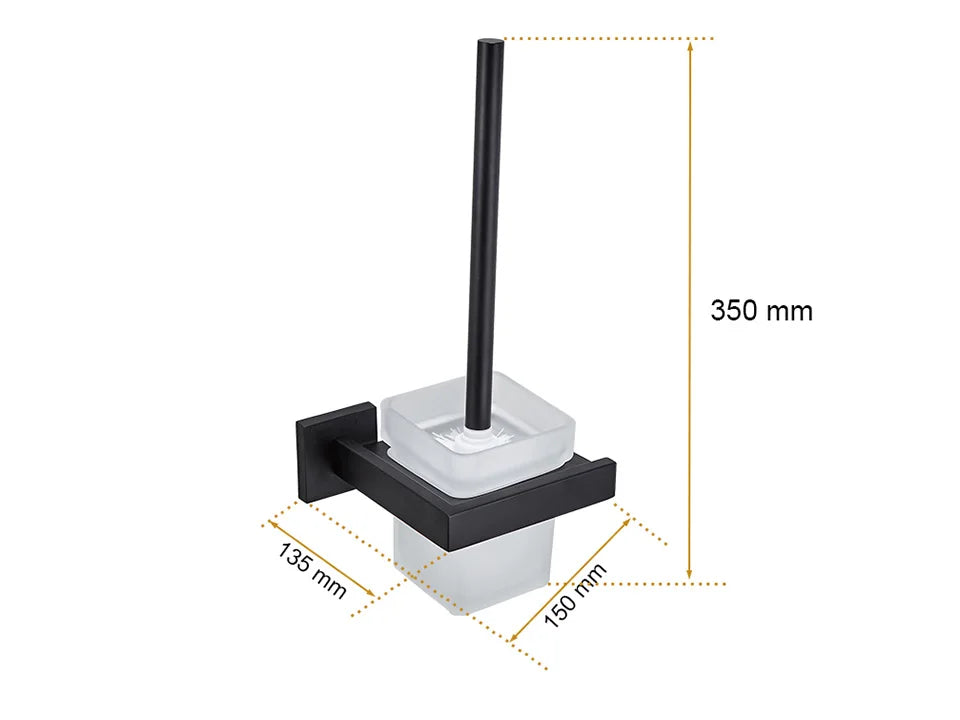 Matte Black Bathroom Hardware 304 Stainless Steel Towel Rack Toilet Paper Holder Liquid Soap Holder Towel Bar Toilet Accessories