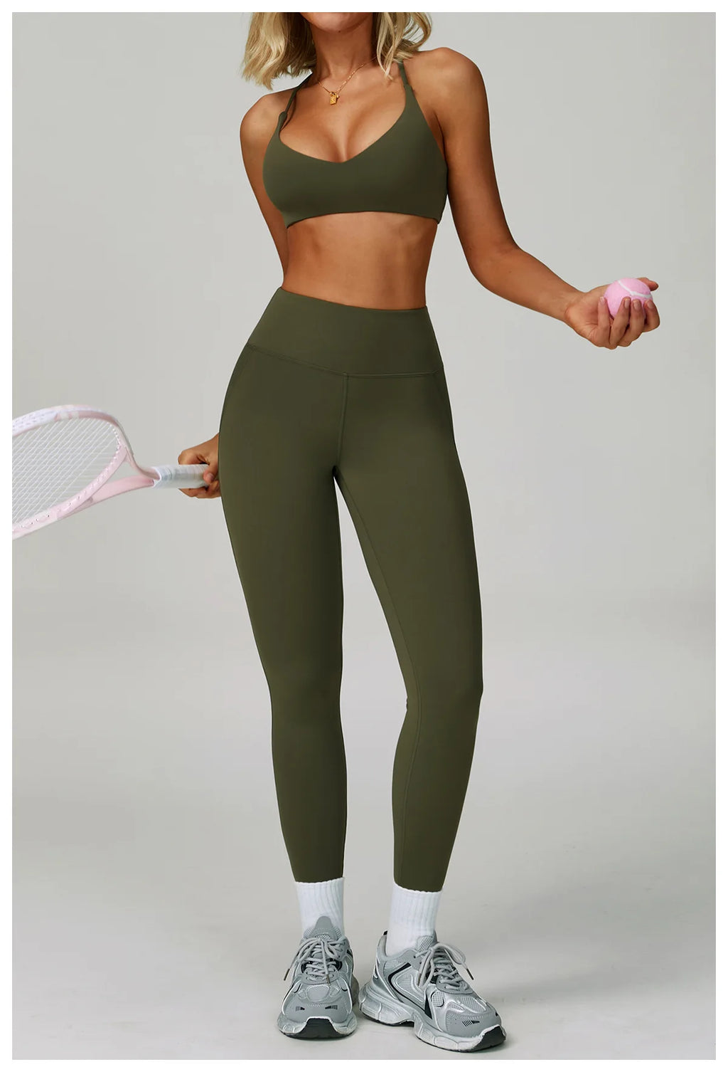 2Pcs Sets Women's Tracksuit Fitness Clothes Yoga Sets Sportswear Workout Bra High Waist Leggings Set Gym Clothing Sports Suits