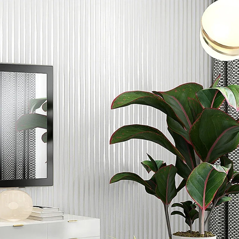 Modern Vertical Stripe Wallpaper Pink Blue Striped Living Room Decor TV Wallpapers 3d Elegant Home Decoration Wall Papers