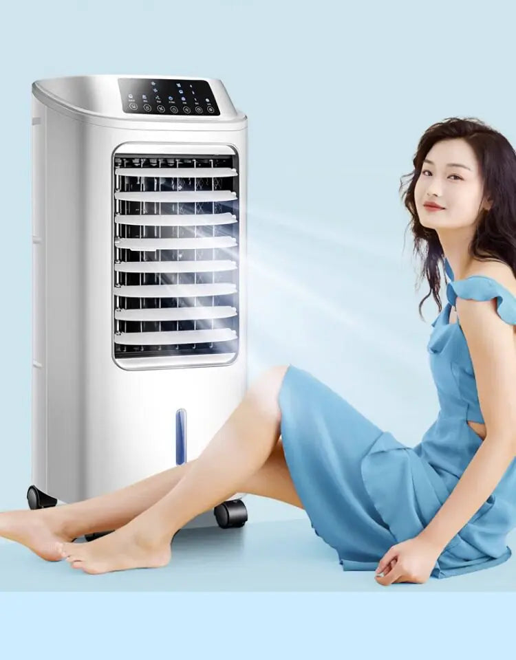 Air conditioner fan, cooling fan, household single-cooling type water cooler, air conditioner fan, cooler, portable mini air