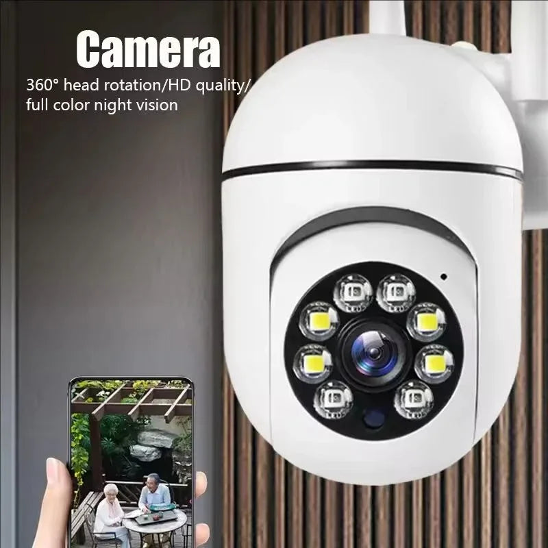 8MP Wireless Security Survillance PTZ Camera Wifi IP Outdoor 4X Zoom Cameras AI Human Tracking Two-way Audio HD Night Color Cam