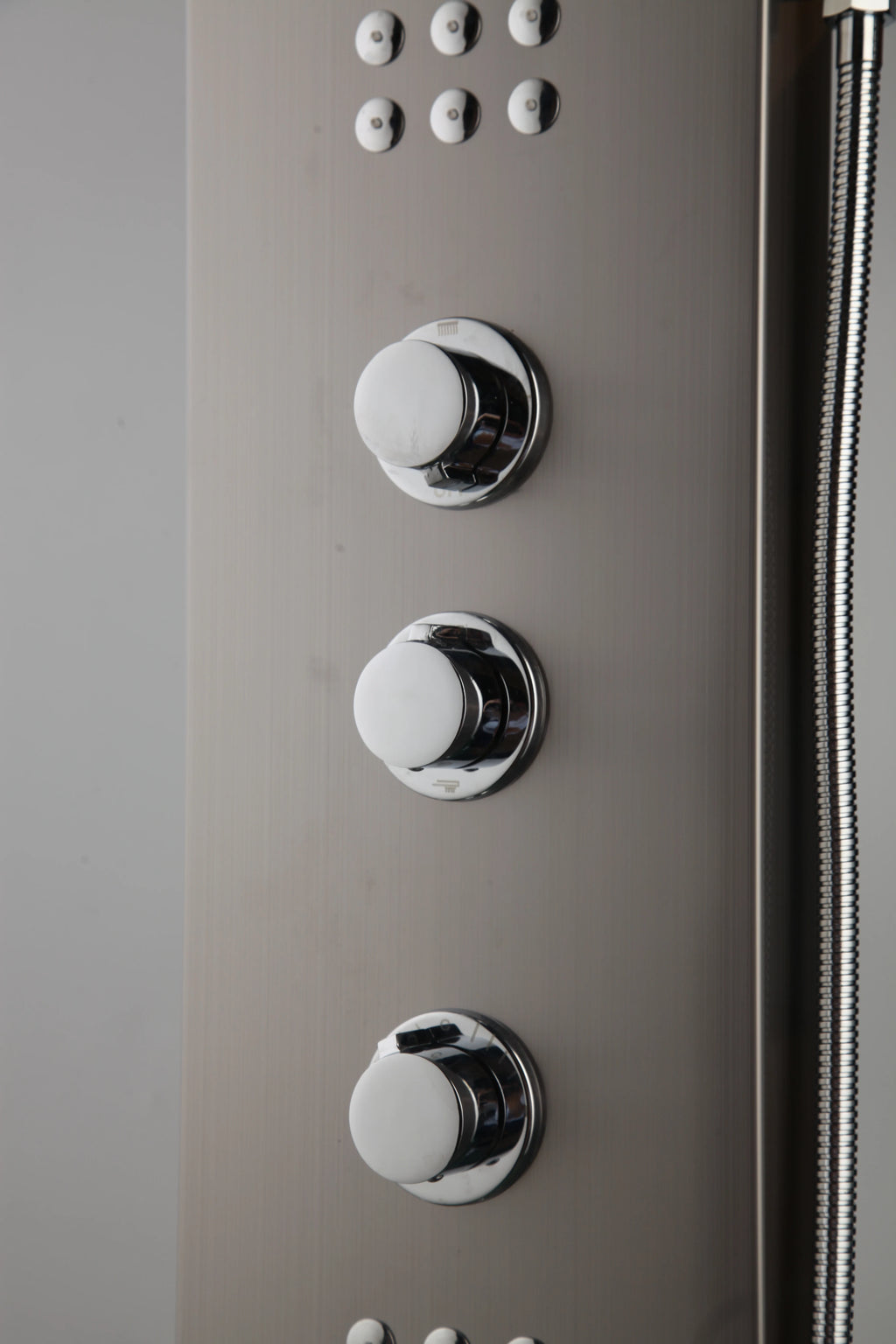 KEMAIDI Shower Panel Tower System with Digital Dispaly 4-Function Shower Systerm Faucet Mixer Rain Massage System with Body Jets