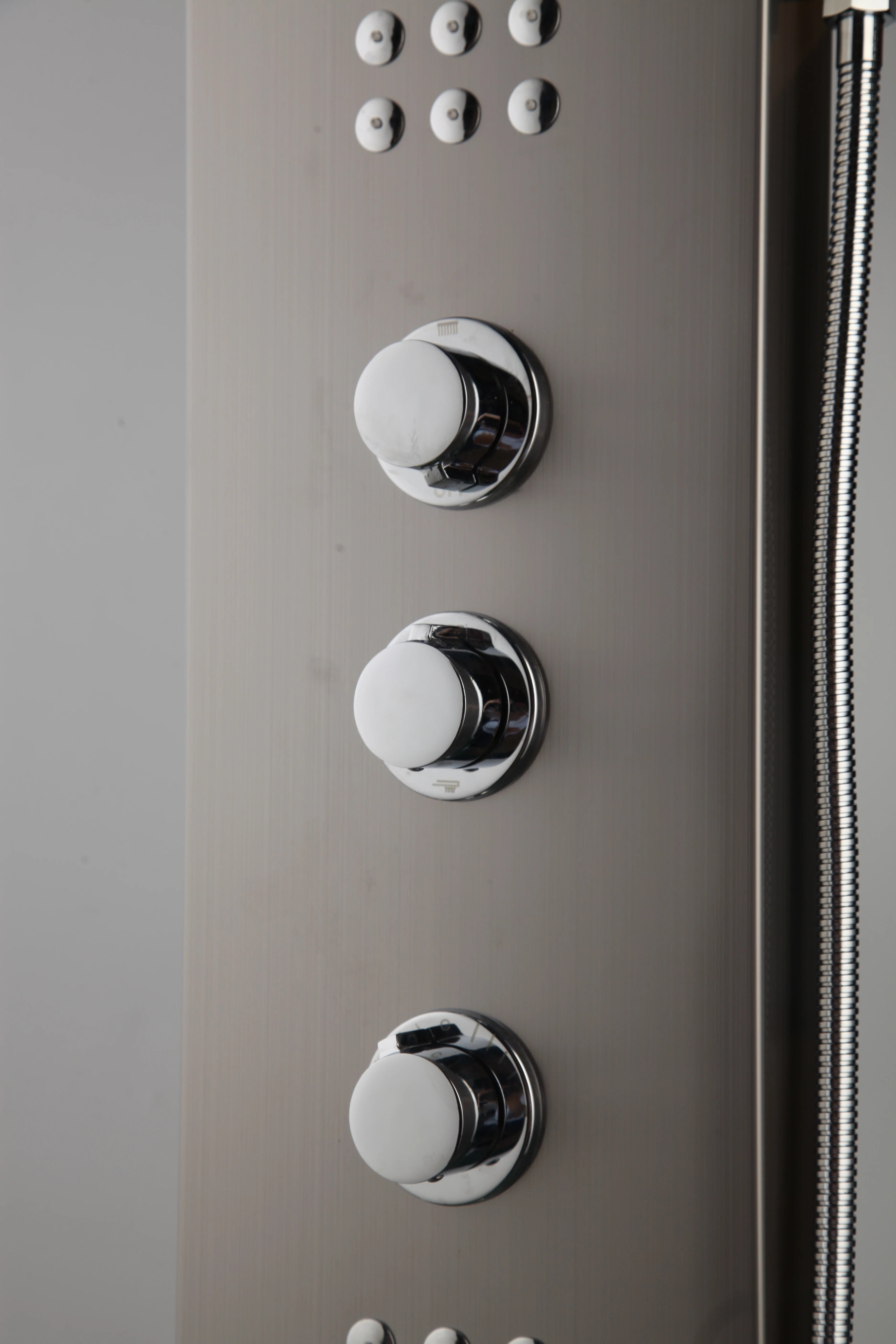 KEMAIDI Shower Panel Tower System with Digital Dispaly 4-Function Shower Systerm Faucet Mixer Rain Massage System with Body Jets