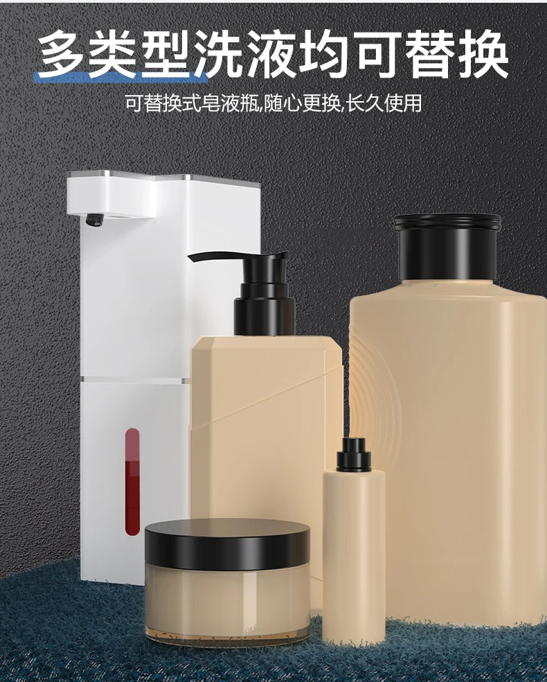 Automatic Inductive Soap Dispenser Foam Washing Dispensers 400ML Smart Hand Washing Soap Distributor PX5 Waterproof White Black