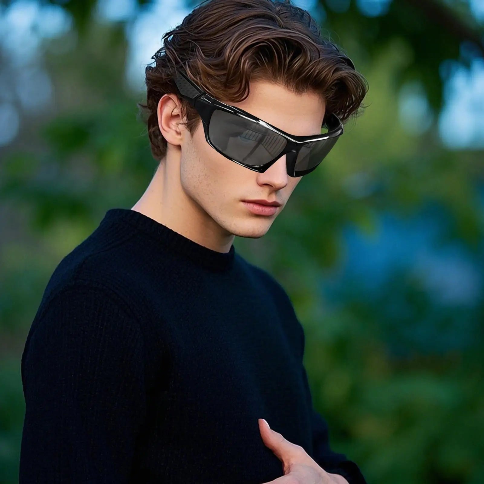 Protection Sun Glasses Glasses Comprehensive Mens Sun Comfortable Fashion Shades Outdoor Sport Eyewear For Driving Running