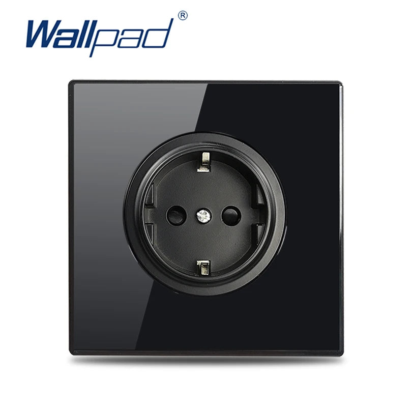 Wall Light Switch 1 2 3 4 Gang Tempered Glass Panel Blue LED Night Light White Black Gray Gold Pass Through Low Price