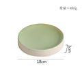 Retro Cylindrical Ceramic Plate Pasta Dish Dessert Snack Plate Steak Plate Sushi Plates Restaurant Molecular Cuisine Tableware