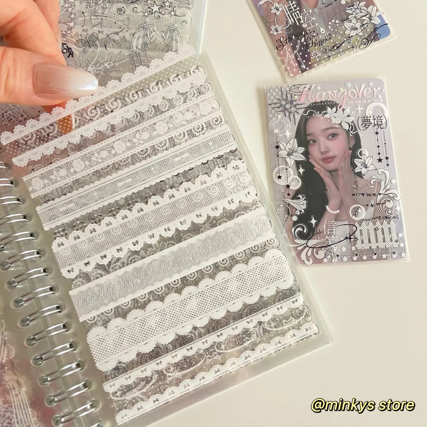Original 32 Sheets PET Transparent Sticker Book Korean Scrapbooking Stickers For Journal Hand Book  Stationery