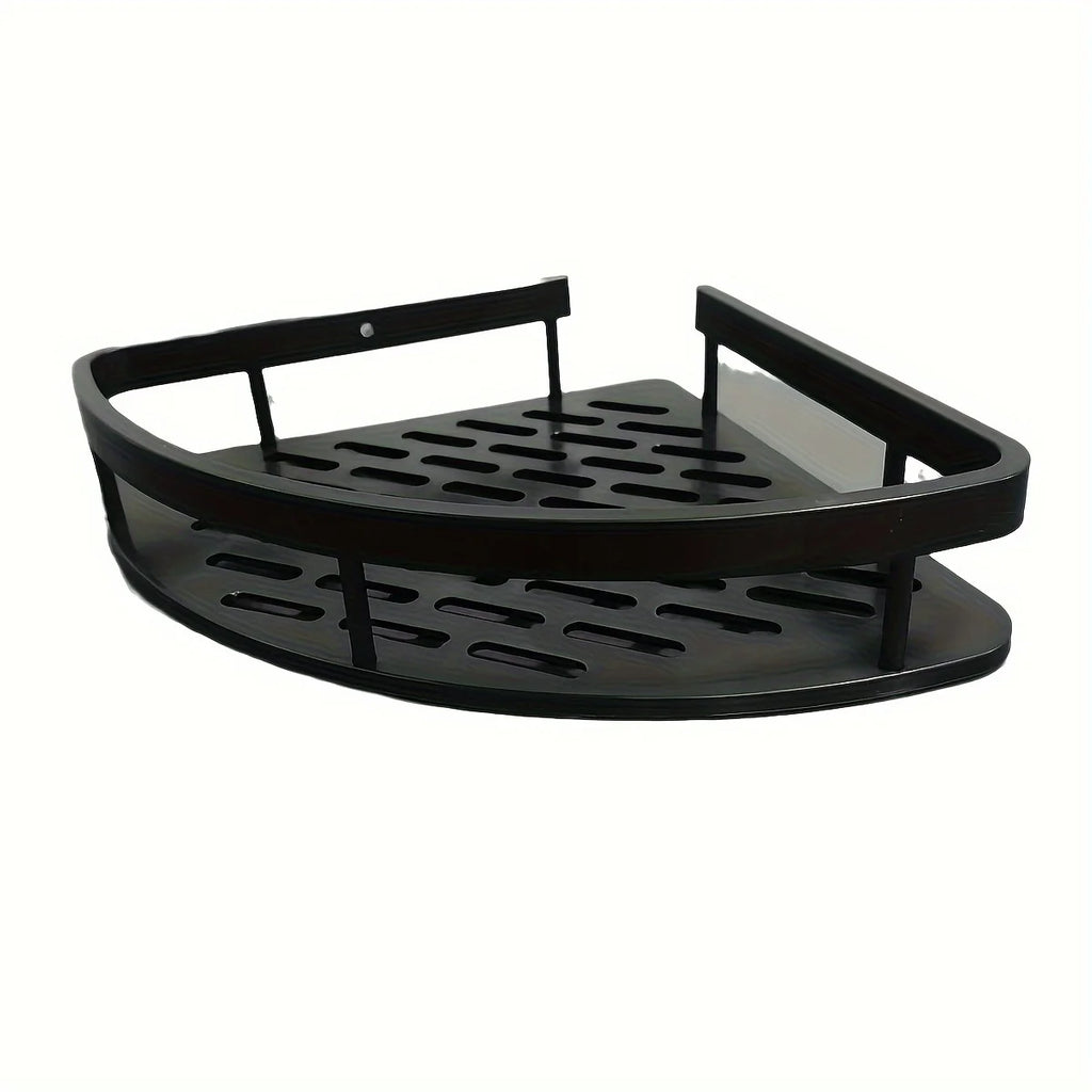 Metal Tension Mounted Shower Caddy, Wall Corner Shelf for Bathroom Storage,Organizer for Toiletries and Accessories