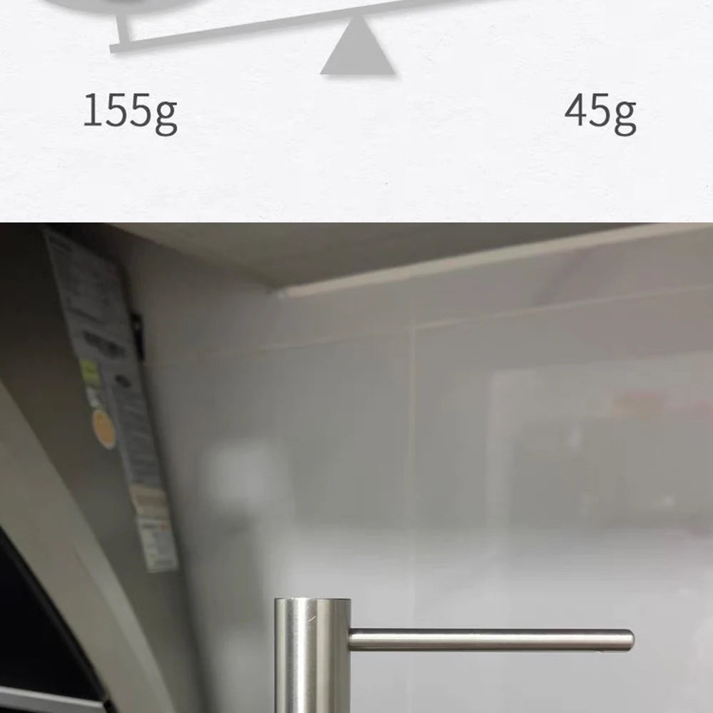 Slim Metal Head Liquid Soap Dispenser Kitchen Sink Bathroom Under Counter Lotion Holder Pump Dish Wash Detergent Silicone Tube
