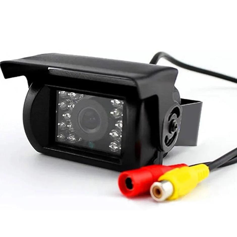 HD 12V/24V Backup Camera Heavy Duty IR Night Vision Waterproof Vehicle Rear View HD Cam for Car Bus Lorry Trailer Pickups RV