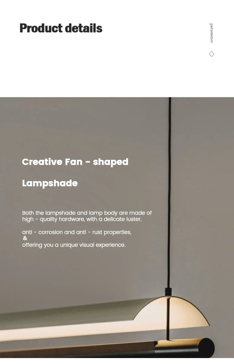 Modern Salon Lightings Home Decoration Simplicity Long Strip Design Led Lamp Nordic Office Living Room Dining Home Decoration