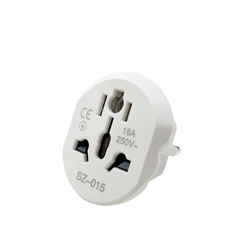 EU Adapter Converter AU US UK To Euro KR Electric Socket Outlet 2 Round Universal For Korea European Travel Wall Plug Extension