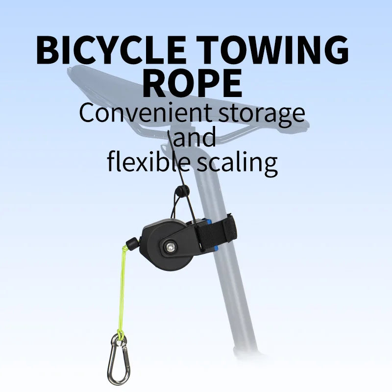 Extendable Bike Trailer - Adult-Accompanied Cycling Elastic Trailer System, TrailerCompatible with Mountain/Road/Electric Bikes,