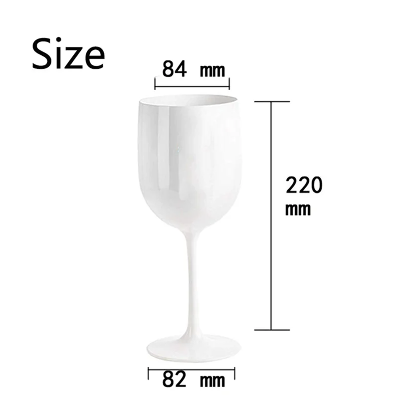 MLGB-4Pcs Legant And Unbreakable Wine Glasses, Plastic Wine Glasses, Very Shatterproof Wine Glasses