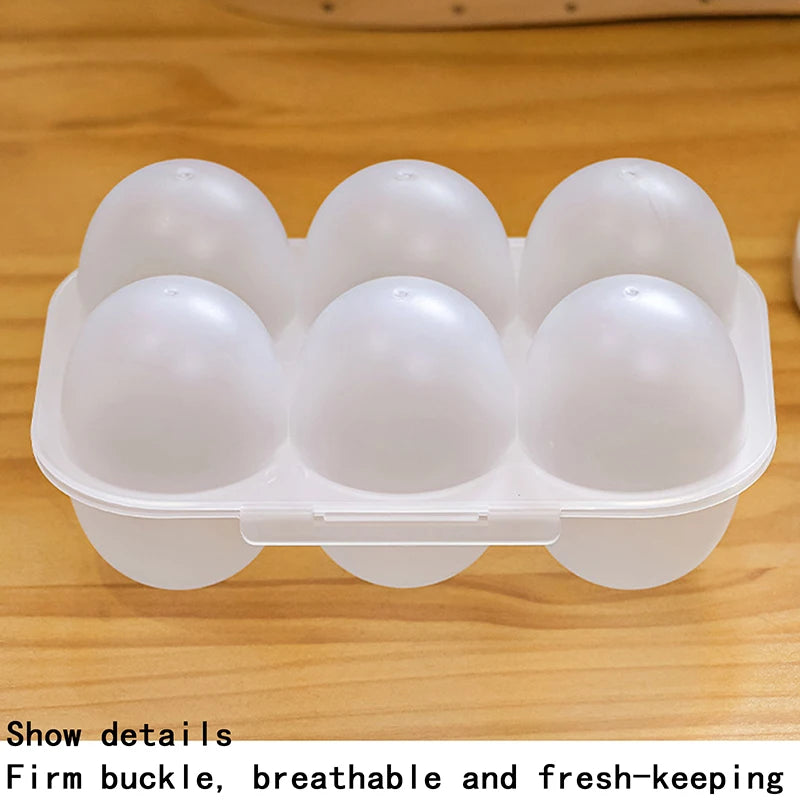 Kitchen Organizer 6 Grids Mini Egg Dispenser Holders For Case With Fixed Handle Organization Storage Egg Storage Box Box