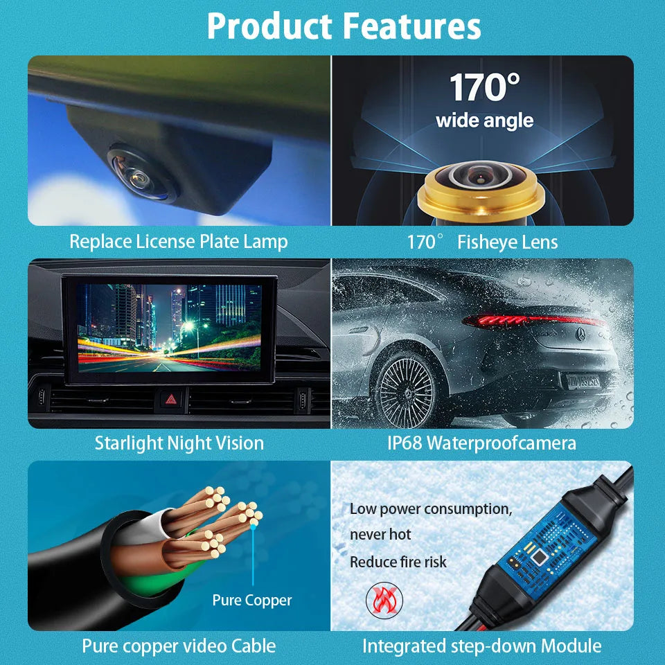 HaiSunny HD AHD 1080P Car Rear View Camera For Skoda Rapid FL karoq KODIAQ Audi Q2 Q2L Q5L A5 2016 2017 2018 2019 Reversing Back