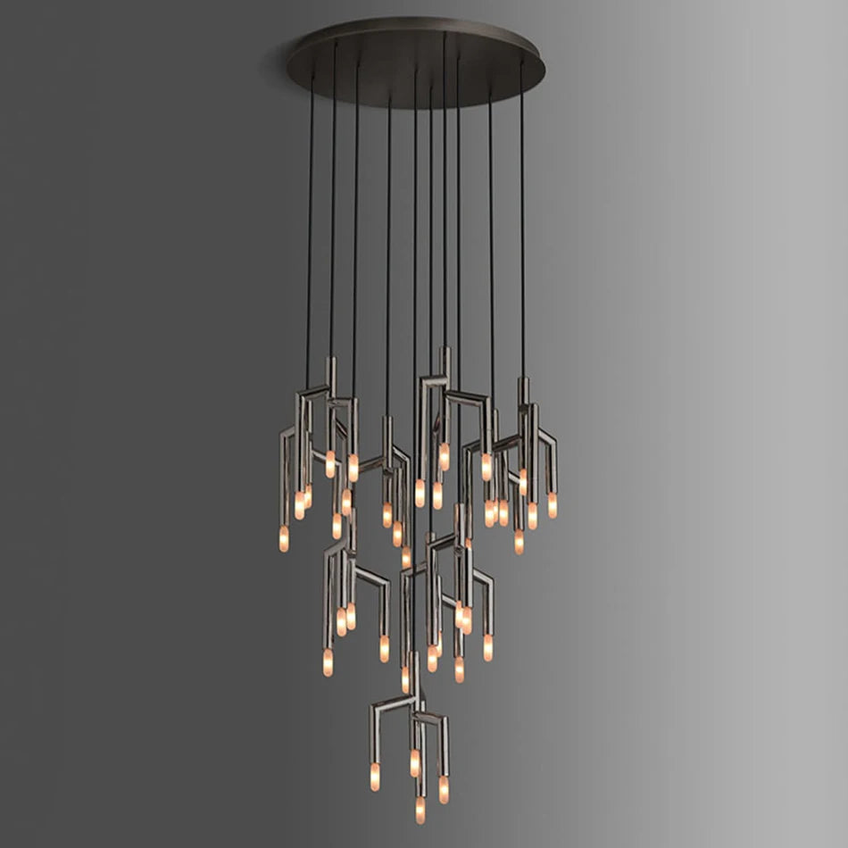 Modern Light Villa  Tree Branch Staircase Chandelier Lighting,Luxury Designer Restaurant Light in the Bedroom Home Decor