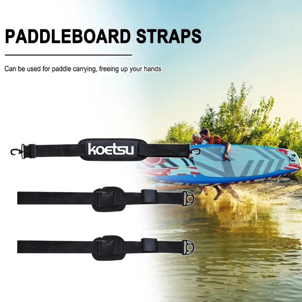 Portable SUP Carrying Strap Nylon Adjustable Length Paddle Board Carrier Durable Shoulder Sling Design Surfboard Shoulder Strap