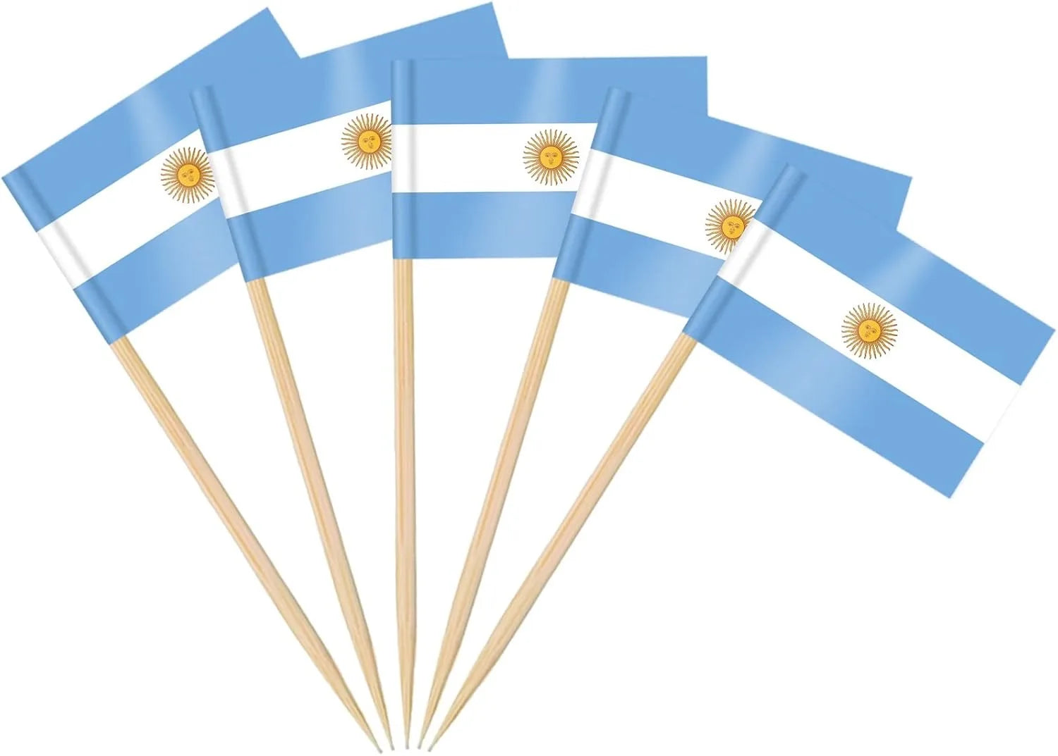 100 Pcs 10 Countries Toothpick Flags, Mini Flag Cupcake Toppers,Different Countries Flags Cocktail Picks for Party Decorations