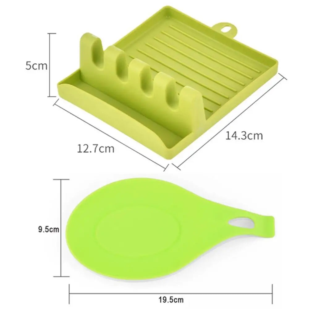 Kitchen Spoon Rest Kitchen Organizer for Fork Spatula Rack Spoon Holder Stand Tableware Storage Rack for Spoon Pot Lid Holder