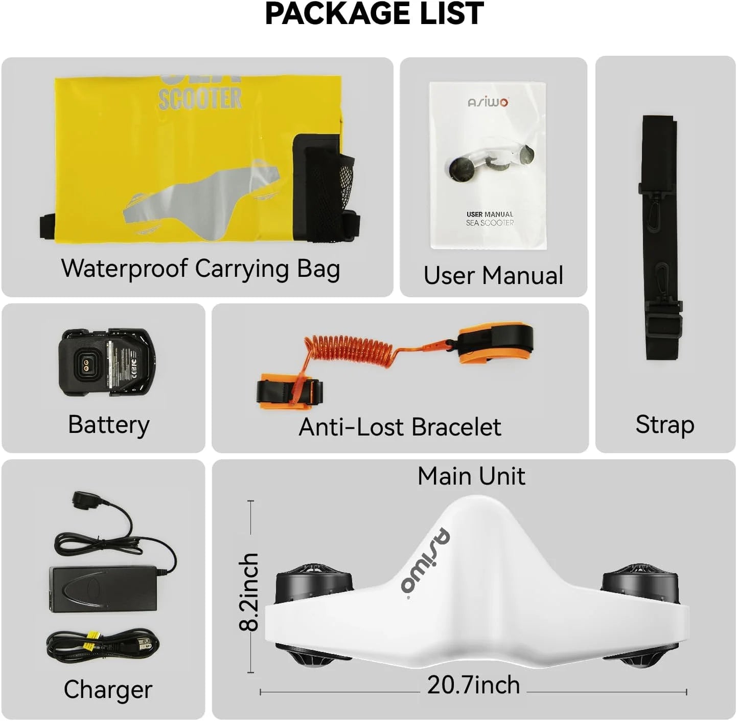 Underwater Scooter Sea Scooter Dual Motors with Action Camera Mount Water Scooter 40M Waterproof for Scuba Diving Snorkeling
