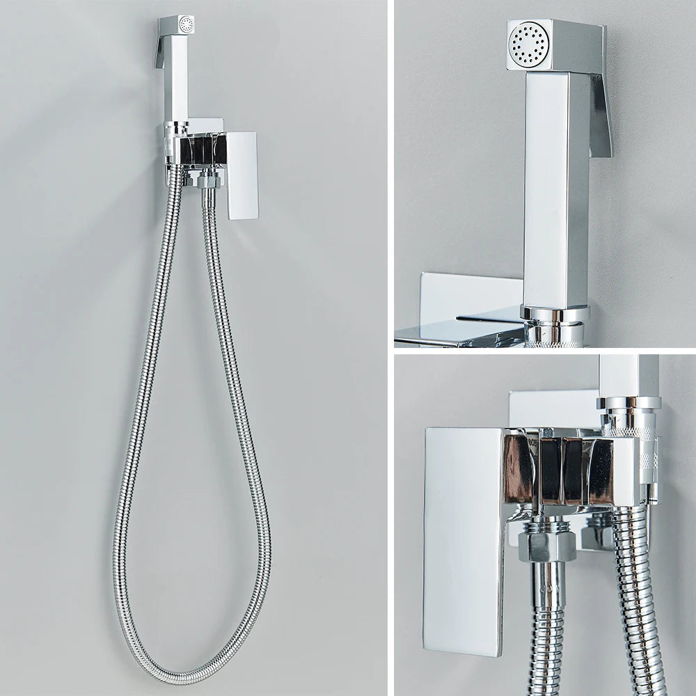 Rozin Chrome Bathroom Bidet Faucet For Shower Brass Toilet Clean High Pressure Tap Washer Muslim Ducha Higienica Mixer Crane