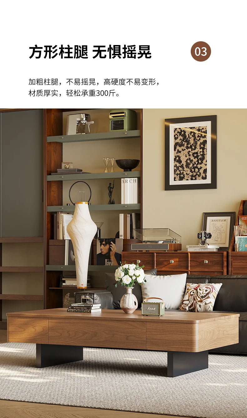Modern Luxury Coffee Table Aesthetic Minimalist Trendy Coffee Tables Design Storage Mesa De Centro Sala Living Room Furniture