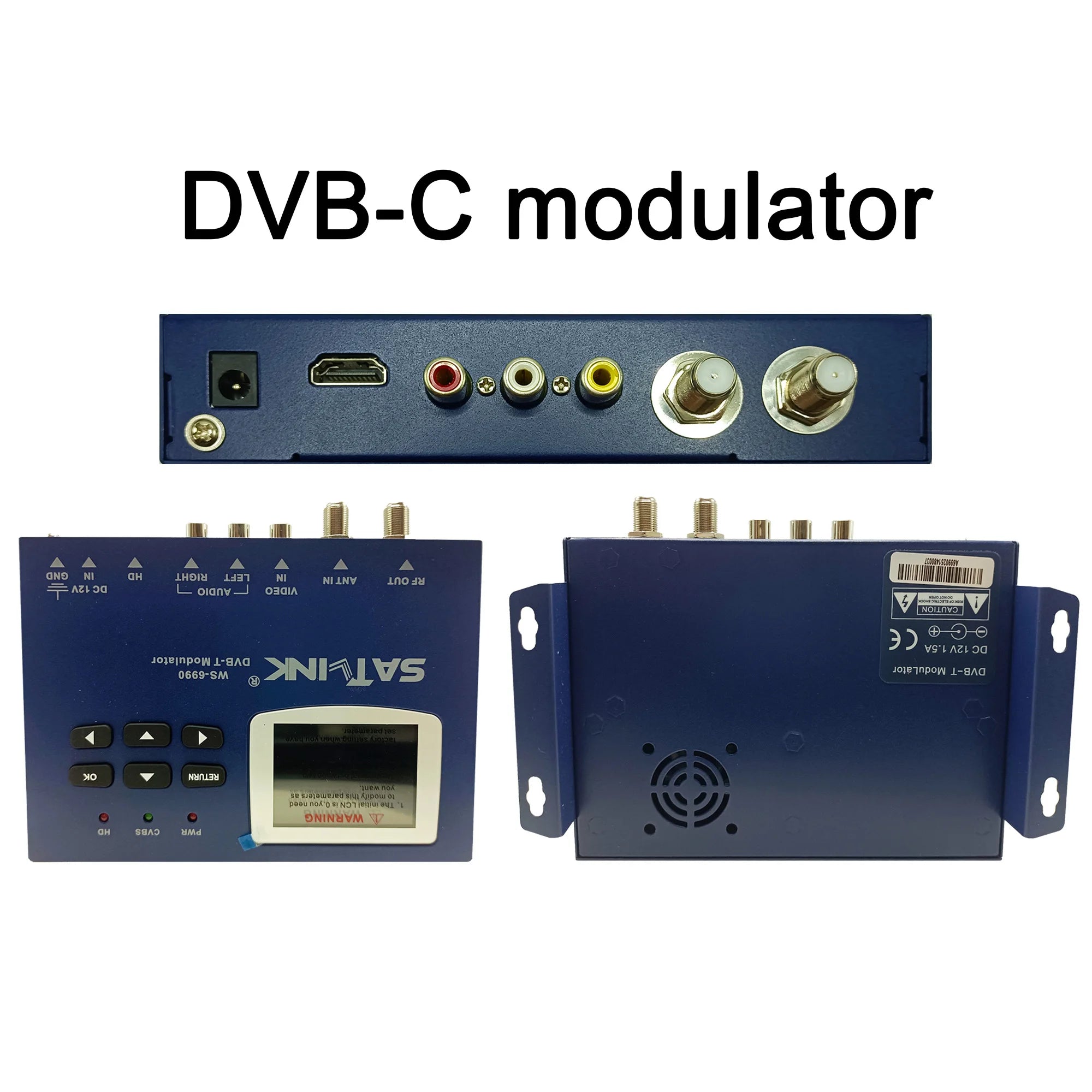 HD encoder modulator AV to RF HD to RF DVB-T DVB-C ISDBT TDT DTV modulator CATV self-produced programs